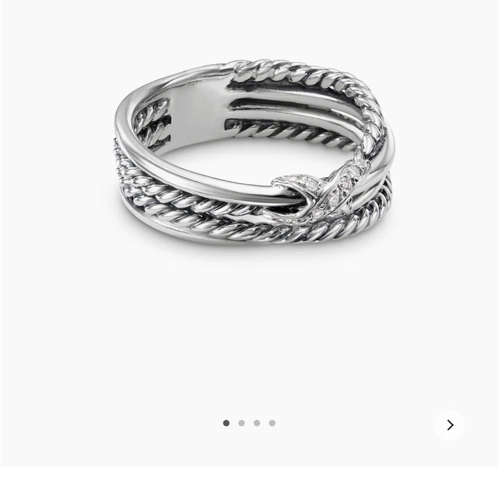 David Yurman X Crossover Band Ring Size 6.5